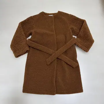 유니클로 JW ANDERSON 보아 플리스 노카라 코트 XS