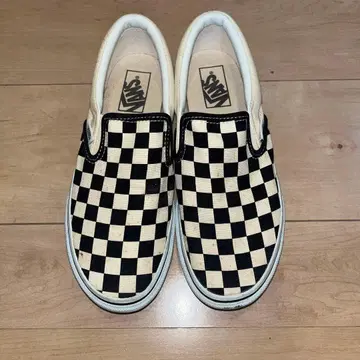 VANS 체커 패턴 슬립온 24cm