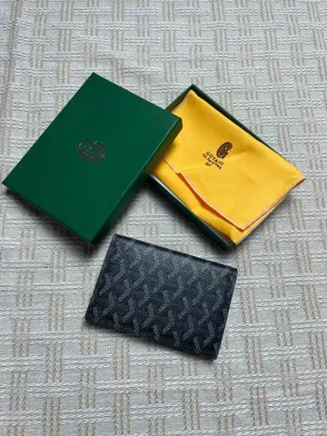 가죽 명함지갑 블랙