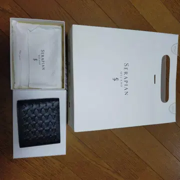 SERAPIAN 블랙 접이식 지갑