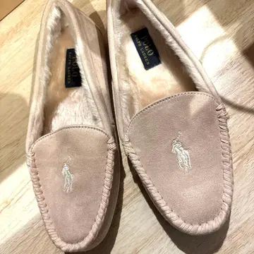 하자품 새상품 랄프 로렌 폴로베어 모카신 핑크 23.5cm 여성용
