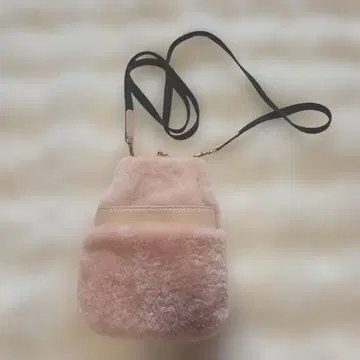 리얼 무스탕 미니백