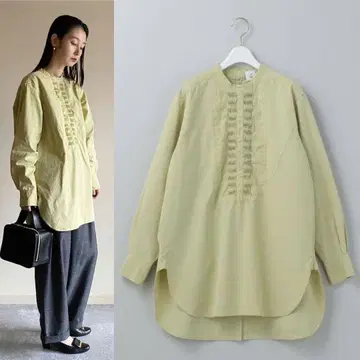 6(ROKU) 핀턱 셔츠