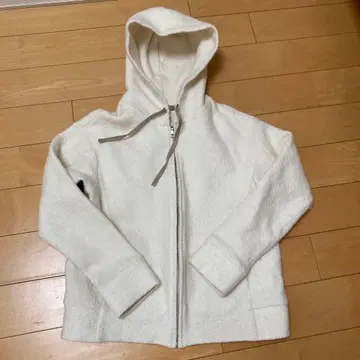 Theory luxe 화이트 플리스 자켓