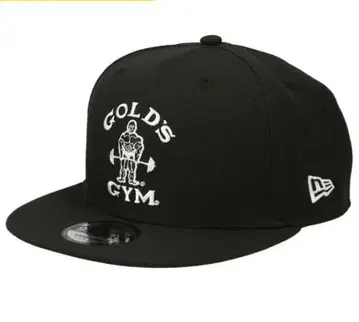 GOLD'S GYM 한정판 블랙 스냅백 캡