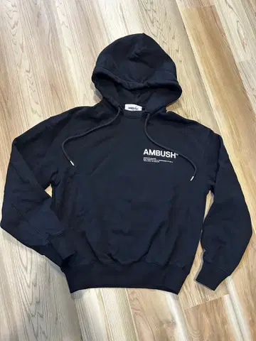 AMBUSH 블랙 후드티