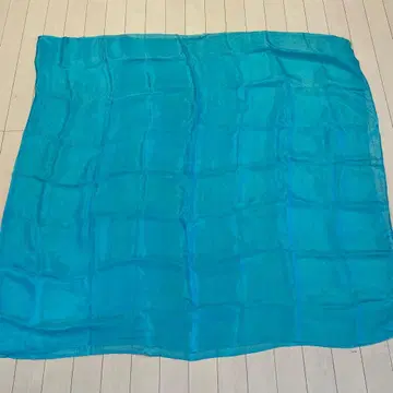 밸리댄스 의상 잡화 파랑 실크 베일 대형