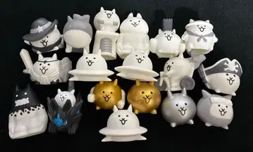 냥코 대전쟁 소프트 비닐 피규어 손가락 인형 묶음 판매