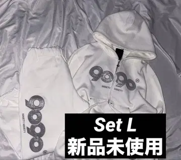 9090 girl OG Logo Glitter Hoodie setup L