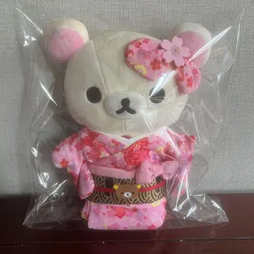 산엑스 리락쿠마 기모노 봉제 인형 코리락쿠마