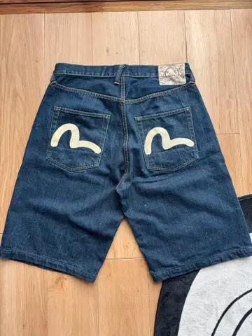 Evis 에비수 데님 하프 팬츠