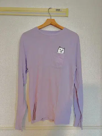 RIPNDIP 롱T셔츠 연보라 라벤더 S사이즈