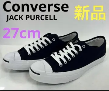 새상품 27cm 컨버스 잭 퍼셀 캔버스 1R194 블랙