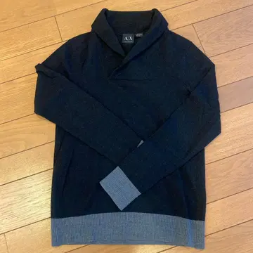 [새상품급] ARMANI EXCHANGE 니트 S 블랙 그레이