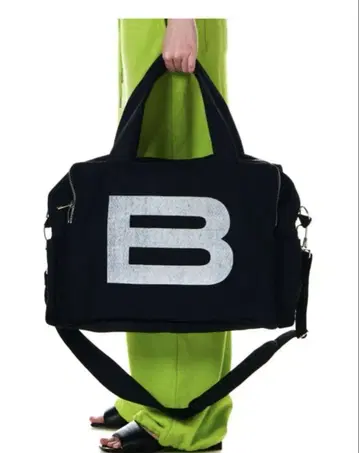 BEEDEN BIG B 로고 백 블랙 가방 검정 보스턴