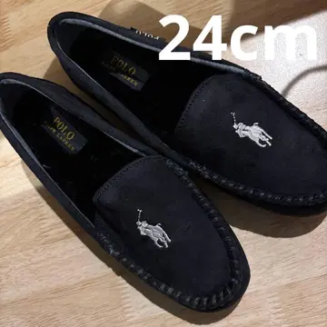 하자품 새상품 랄프 로렌 모카신 네이비 24cm 여성용