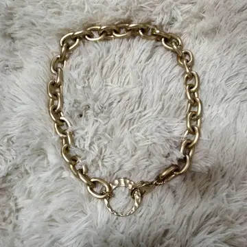 nestle jewelry 매트 컬러 목걸이 골드