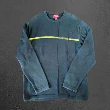 구제 의류 CHAPS DENIM 다크 그레이 스웨터 빅 사이즈