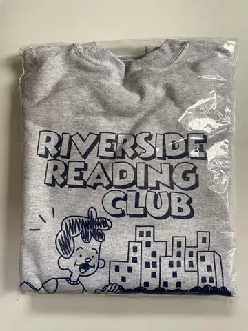 미사용 새상품 riverside reading club 맨투맨 ash
