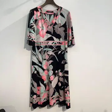 LEONARD FASHION 레오나르 꽃무늬 원피스 사이즈 L