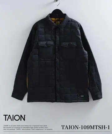 [남녀 공용] TAION 마운틴 다운 셔츠 블랙 M 사이즈