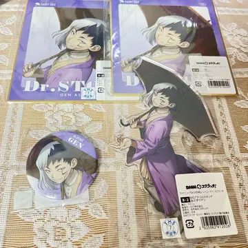 Dr.STONE 레이니데이 아사기리 겐 캔뱃지 색지 아크릴 스탠드