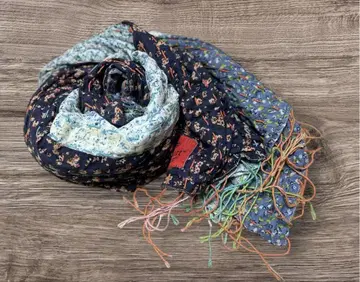 erfult 패치워크 대형 스톨 코튼 100%