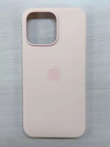 iPhone15Promax 실리콘 케이스 핑크 정품