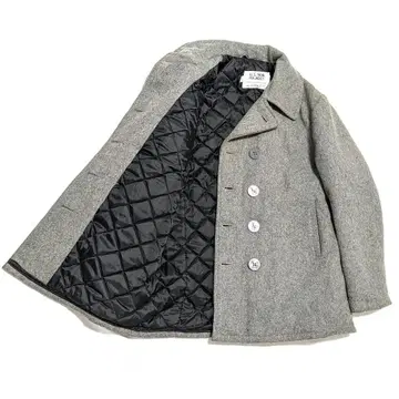 SCHOTT 피 코트 울 코트 더블 브레스트 USA 40