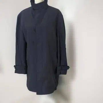 네이비 스텐카라 코트