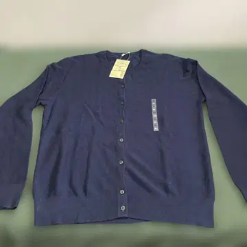 MUJI 여성용 가디건 XL 네이비