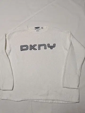 90s DKNY 다나카란 뉴욕 코튼 니트 로고 와펜