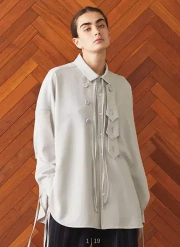 Shareef 사이드 슬릿 셔츠 (긴팔, Size 1)