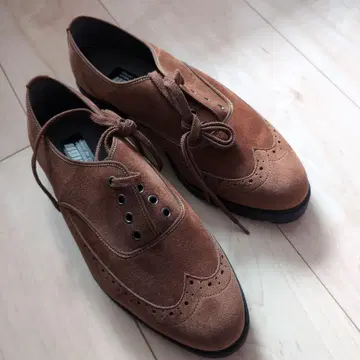 브라운 스웨이드 드레스 슈즈 25.5cm
