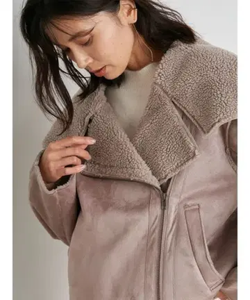SNIDEL Sustaina 무스탕 보아 자켓