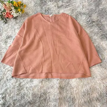티셔츠 빅 사이즈 [ 4L ] 2 핑크 박스 실루엣 에우르 큐브