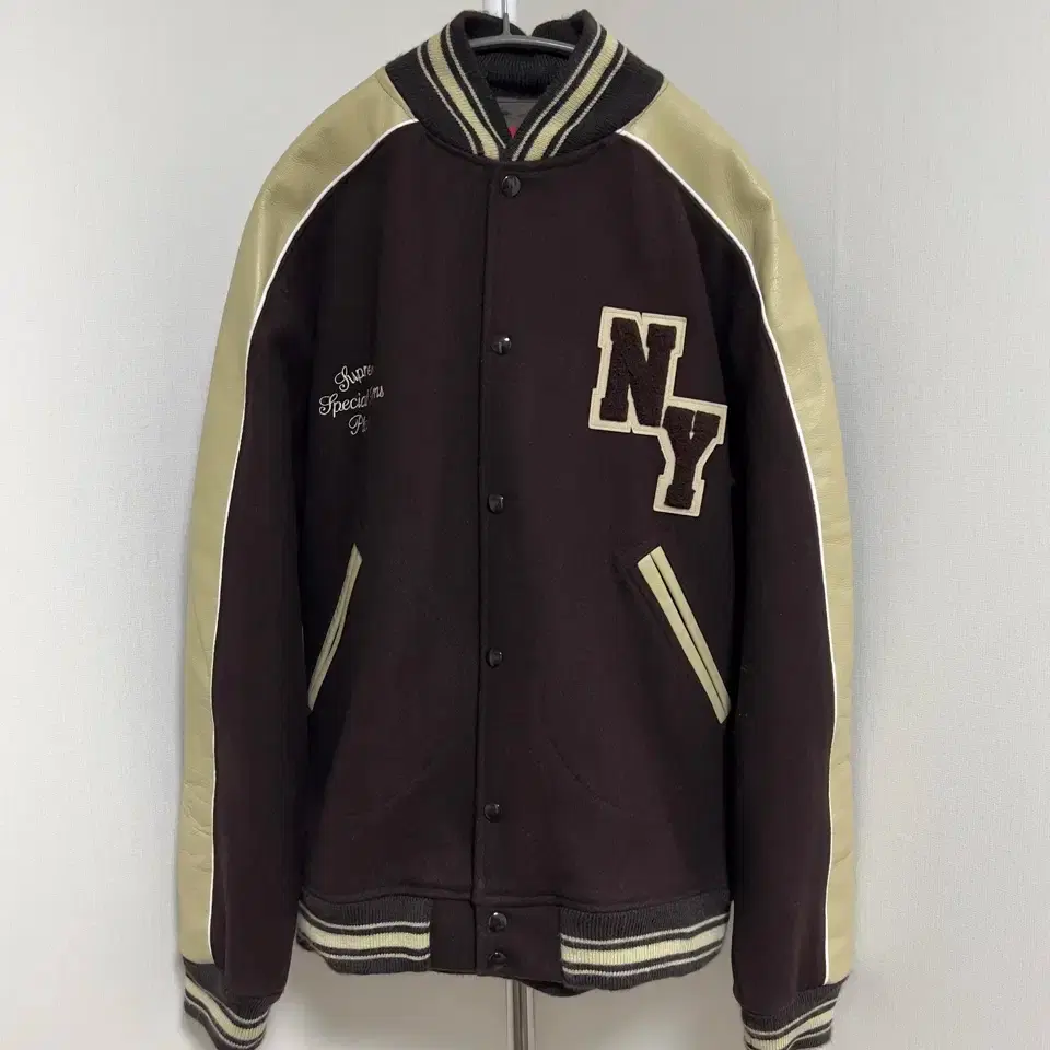 SUPREME | 슈프림 Supreme Contrast Script Varsity Jacket on Bunjang