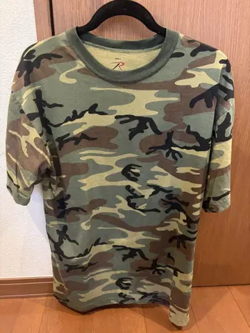 카모플라쥬 반팔 T셔츠 코튼 혼방