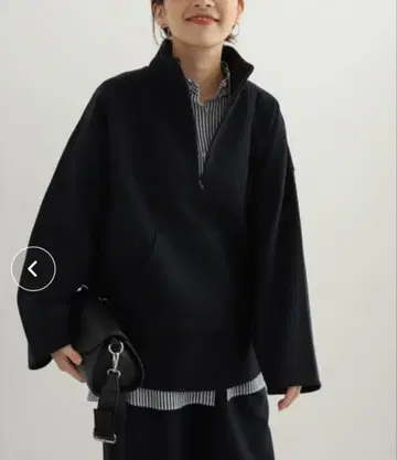 어반 리서치 도어스 멜톤라이크 하프 지퍼 풀오버