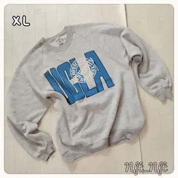 super weight by RUSSEL 맨투맨 로고 디자인 그레이 XL