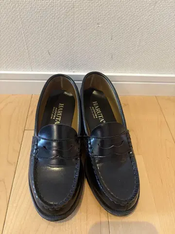 HARUTA 블랙 로퍼 23.5cm