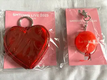 동방신기 하트형 파우치 벌룬 키링 SMTOWN LIVE2025