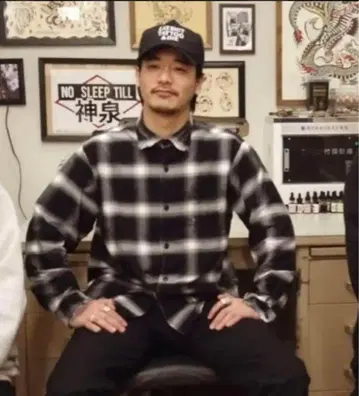 동양 엔터프라이즈 GOLD 옴브레 체크 셔츠 S
