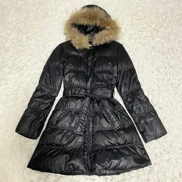 PROPORTION BODY DRESSING 블랙 다운 코트 벨트