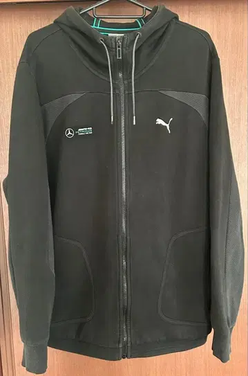 푸마 AMG PETRONAS 후드티 블랙 L 저지