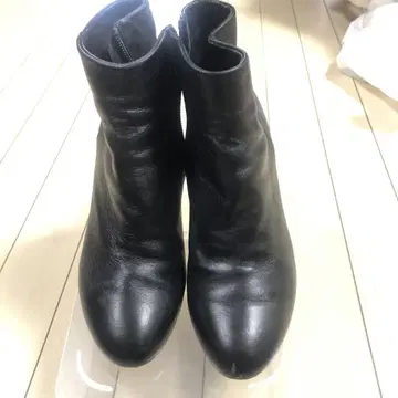 12519 FRABIO RUSCONI 블랙 숏부츠 미러힐