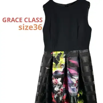 GRACE CLASS 그레이스 클래스 플라워 샤가드 원피스 36