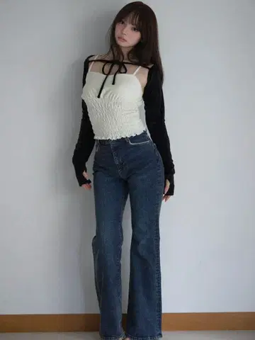 andmary AM1528 Heart stitch denim