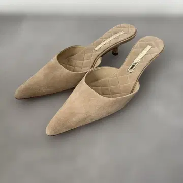 BRENTELLA 스웨이드 베이지 뮬