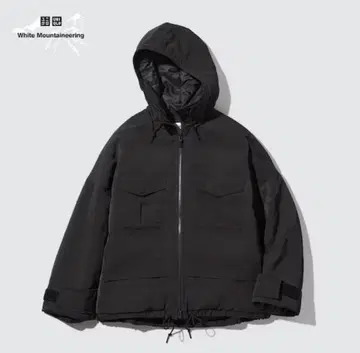 새상품급 UNIQLO x 화이트 마운티니어링 다운 블랙 XL